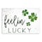 Feeling Lucky Four Leaf Clover Canvas 12" x 18" Canvas Wall Art